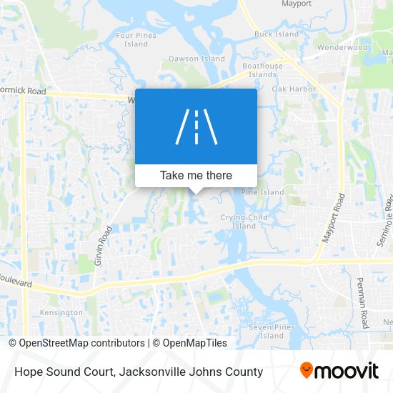 Hope Sound Court map