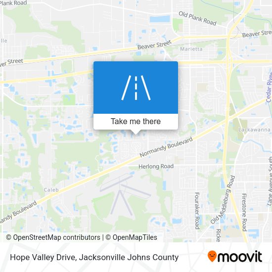 Mapa de Hope Valley Drive