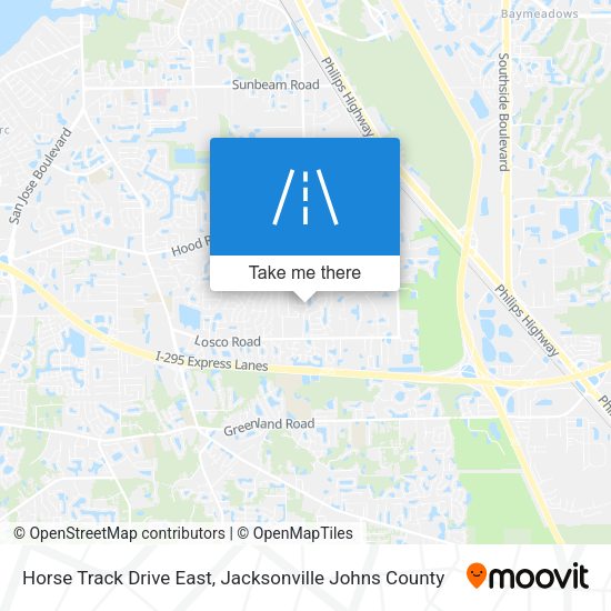 Horse Track Drive East map