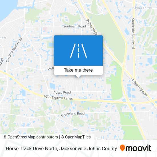 Horse Track Drive North map