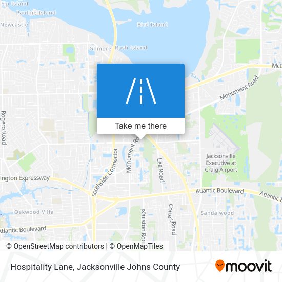 Hospitality Lane map