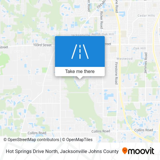 Mapa de Hot Springs Drive North