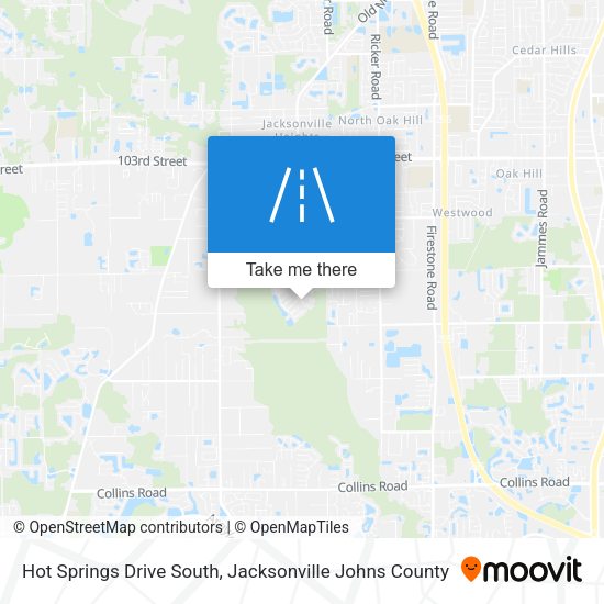 Hot Springs Drive South map