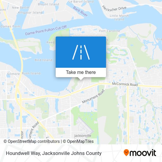 Houndwell Way map
