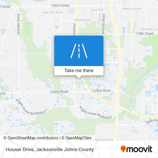 Houser Drive map
