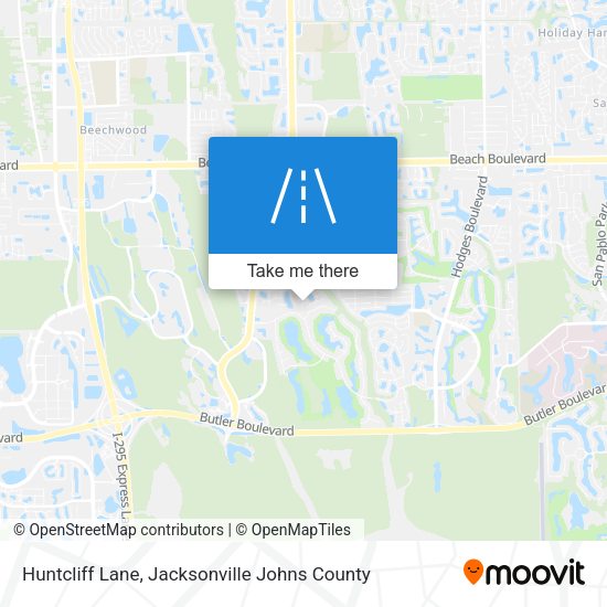 Huntcliff Lane map