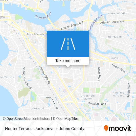 Mapa de Hunter Terrace