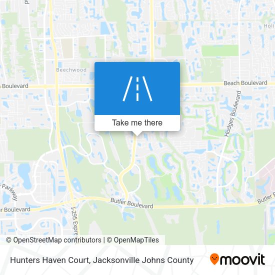 Hunters Haven Court map