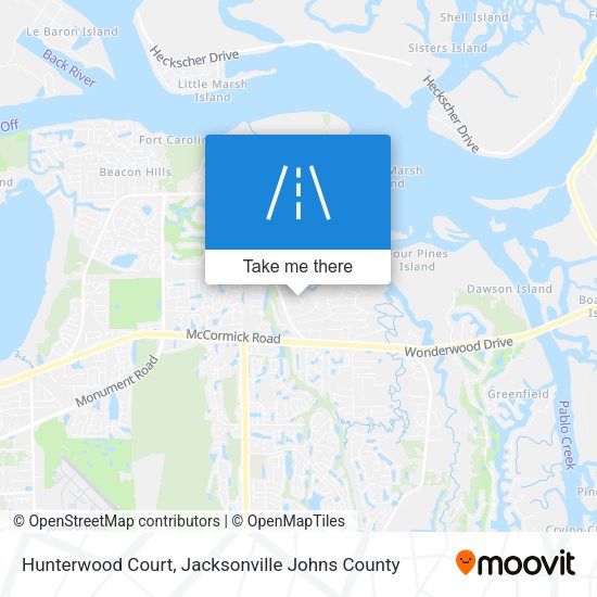 Mapa de Hunterwood Court