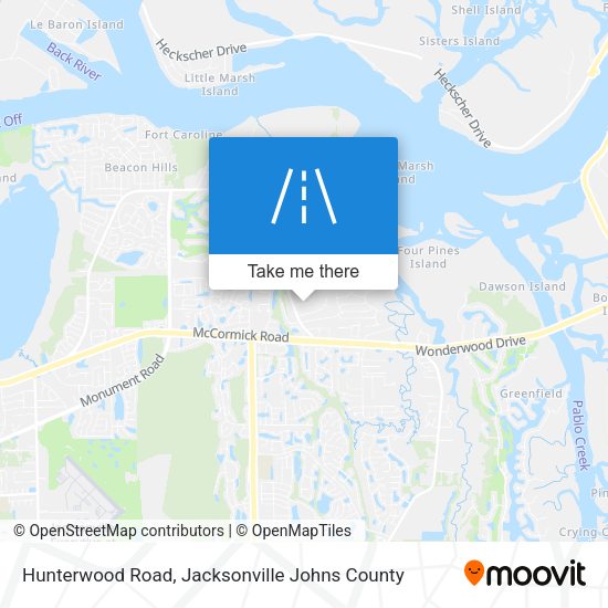 Hunterwood Road map