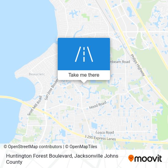 Huntington Forest Boulevard map