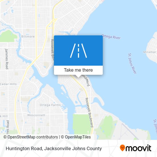 Huntington Road map