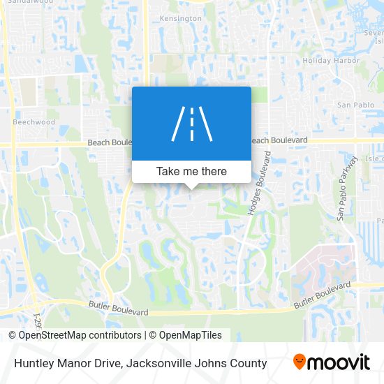 Mapa de Huntley Manor Drive