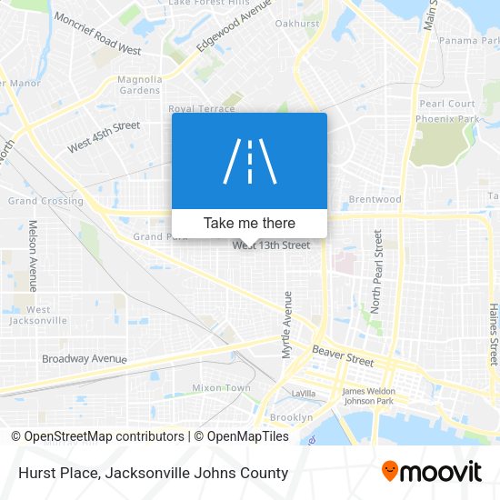 Hurst Place map