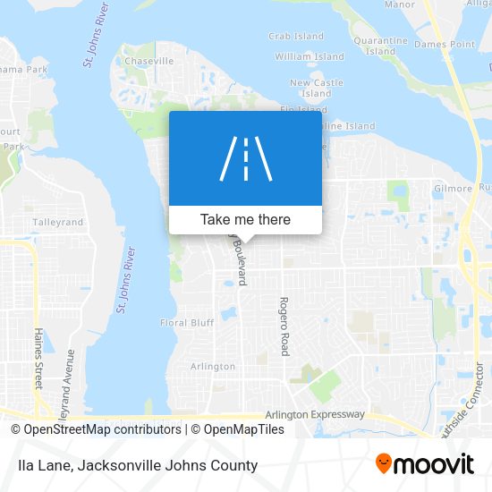 Ila Lane map