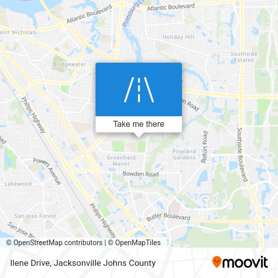 Ilene Drive map