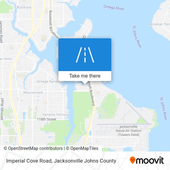 Imperial Cove Road map