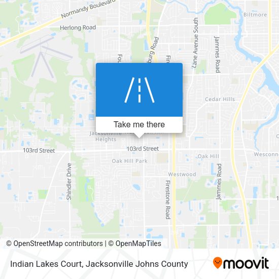 Indian Lakes Court map