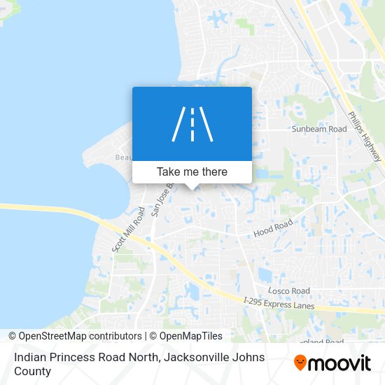 Indian Princess Road North map