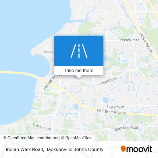 Indian Walk Road map