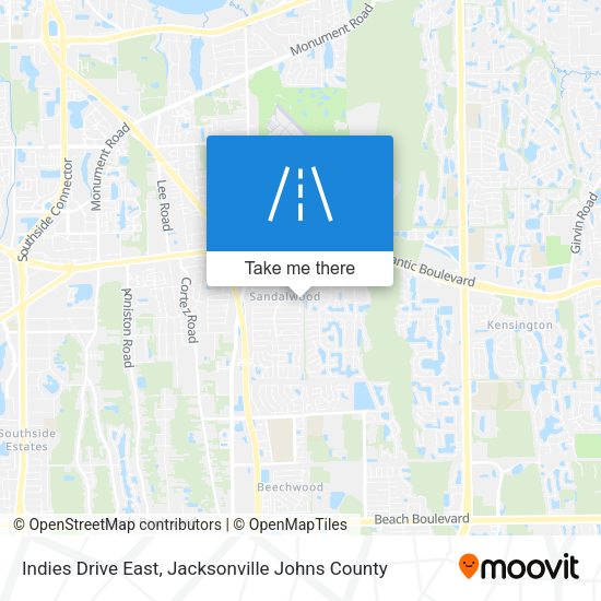 Mapa de Indies Drive East