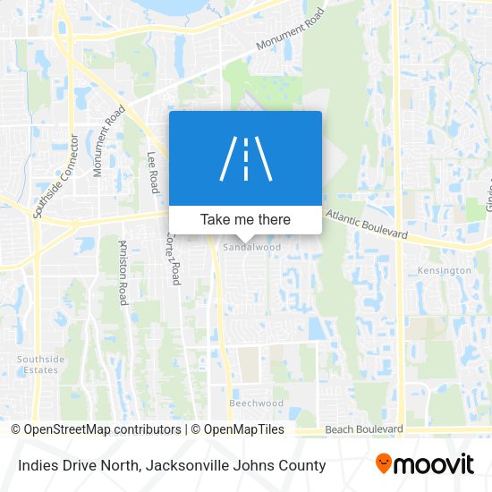 Mapa de Indies Drive North