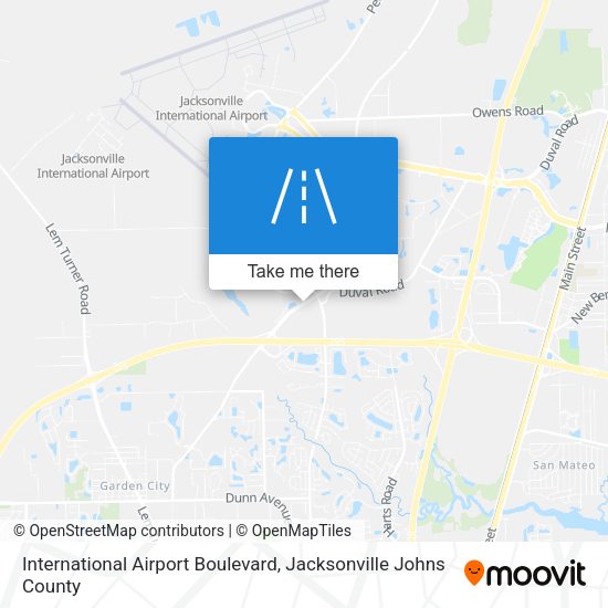 International Airport Boulevard map