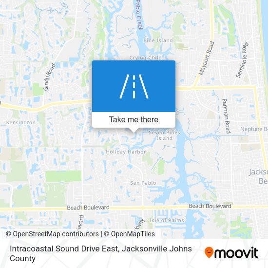 Intracoastal Sound Drive East map