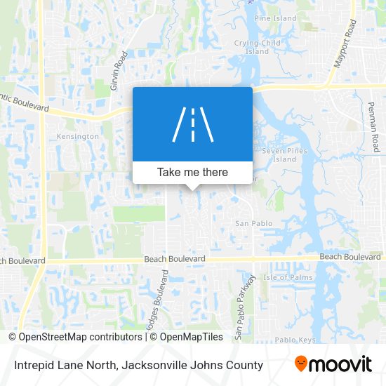 Mapa de Intrepid Lane North
