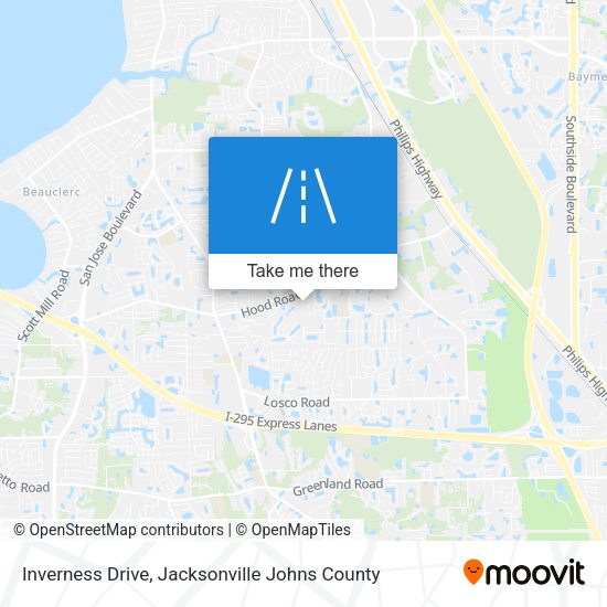 Mapa de Inverness Drive