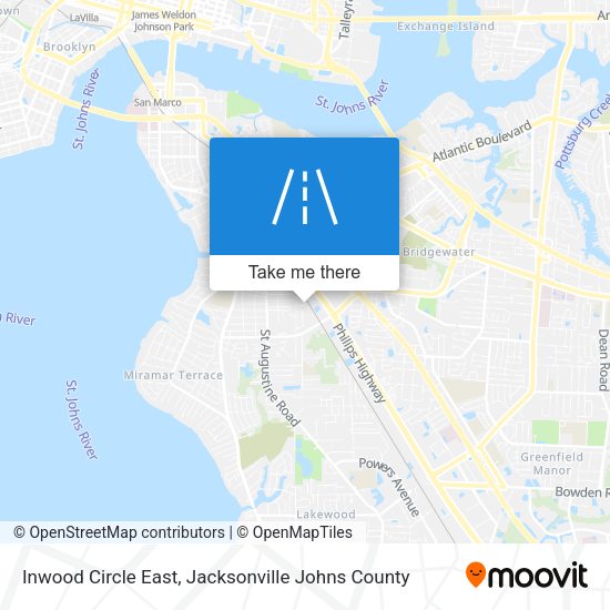 Inwood Circle East map