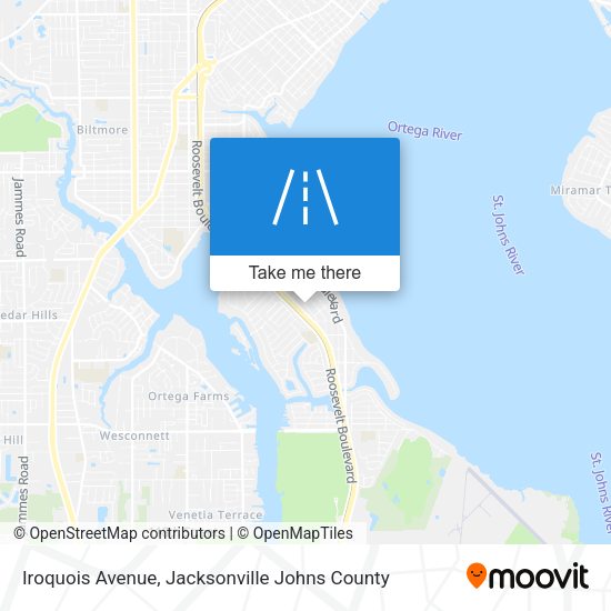 Mapa de Iroquois Avenue