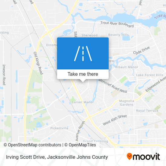 Mapa de Irving Scott Drive