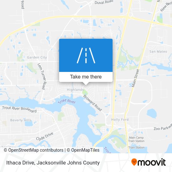 Ithaca Drive map