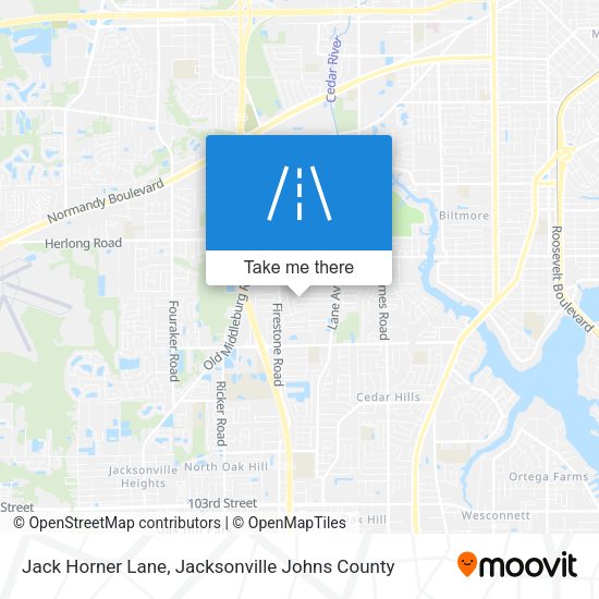 Jack Horner Lane map