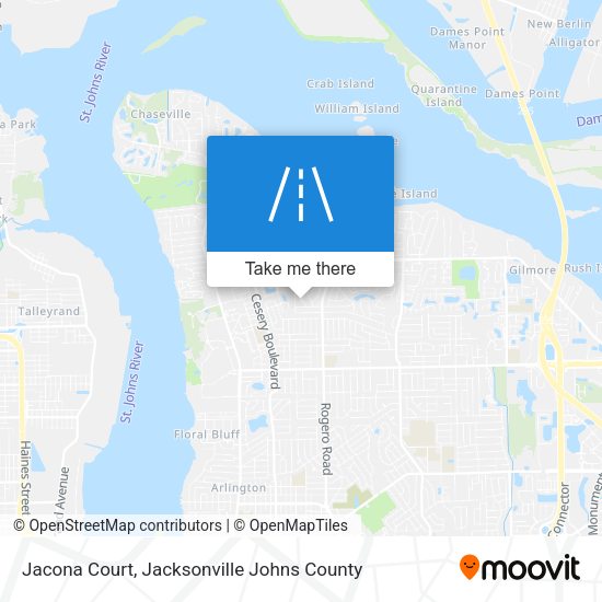 Mapa de Jacona Court