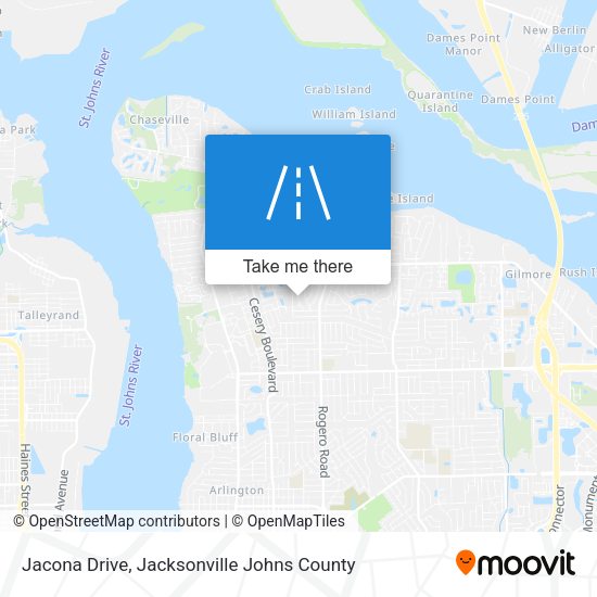 Jacona Drive map