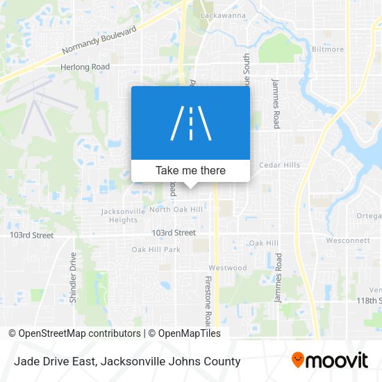 Jade Drive East map
