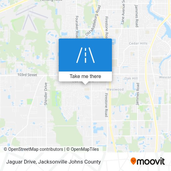 Jaguar Drive map