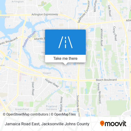 Jamaica Road East map
