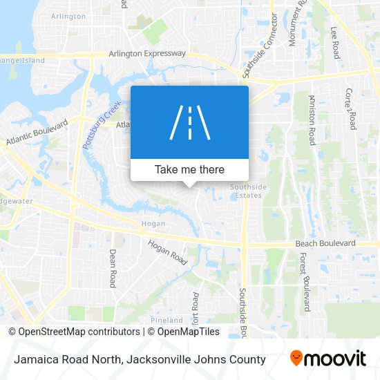 Jamaica Road North map