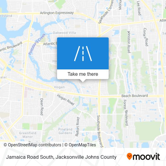 Jamaica Road South map