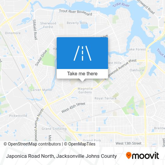 Japonica Road North map