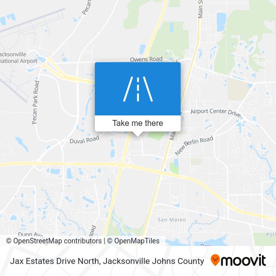 Mapa de Jax Estates Drive North