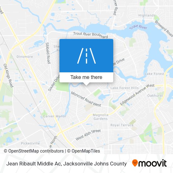 Jean Ribault Middle Ac map