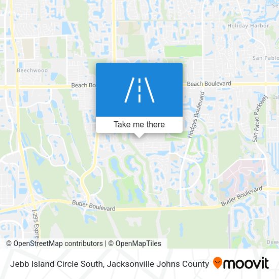 Jebb Island Circle South map