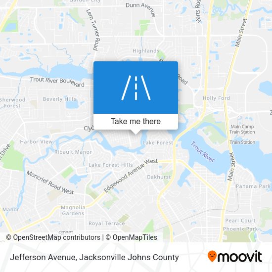 Jefferson Avenue map
