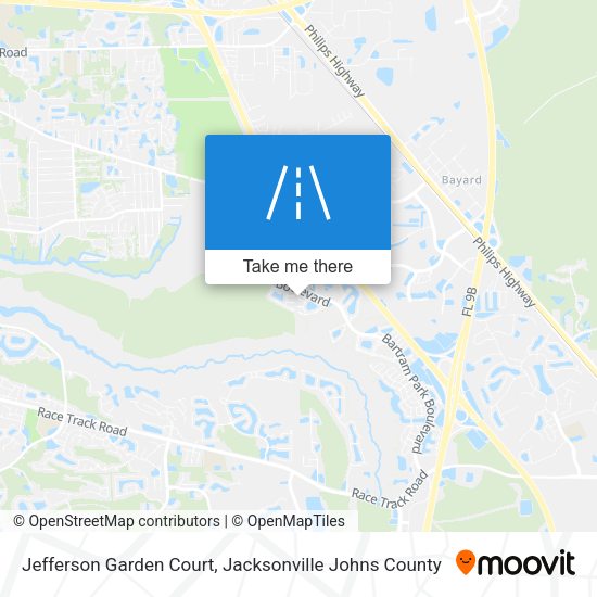 Jefferson Garden Court map