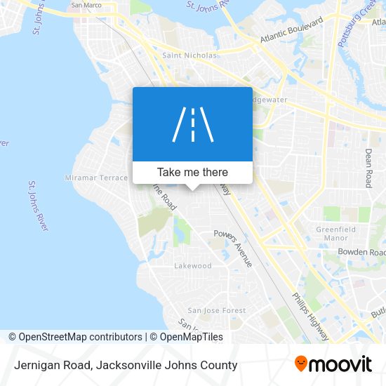 Jernigan Road map