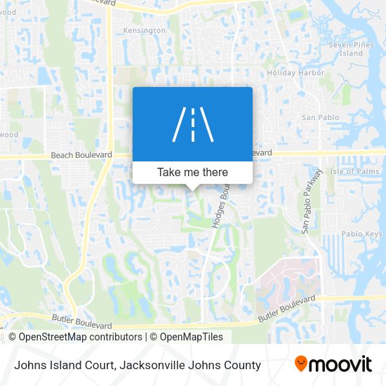 Mapa de Johns Island Court